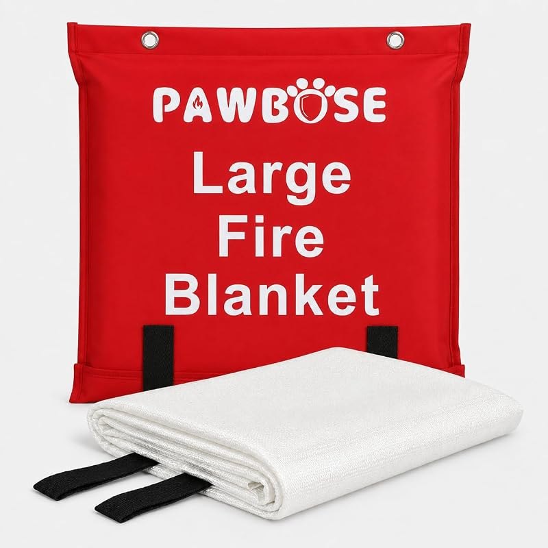 Large Emergency Fire Blanket 9.8'×13.1' — emergency mylar blanket amazon for emergency mylar blanket