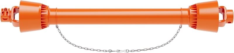 Heavy-Duty PTO Driveline Shaft Series 4, 39" to 55" Telescopic 1-3/8" 6 Spline Round End Tractor Implement for Brush
