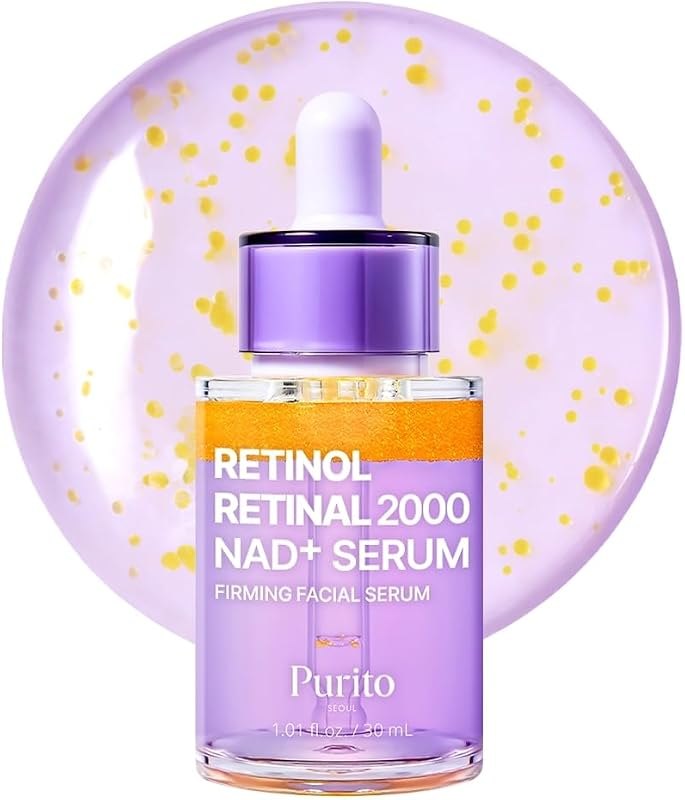 PURITO Retinol 0.1% + Retinal 0.1% Serum for Sensitive Skin, 1.01 fl.oz — Serums and balms for reactive skin. for