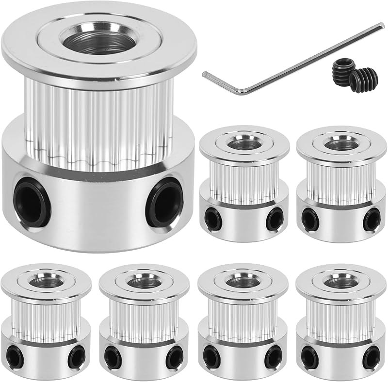 6 Pack GT2 Timing Belt Pulley 20 Teeth,6mm bore,synchronous Pulley — CNC Machines, accessories and produc for cnc
