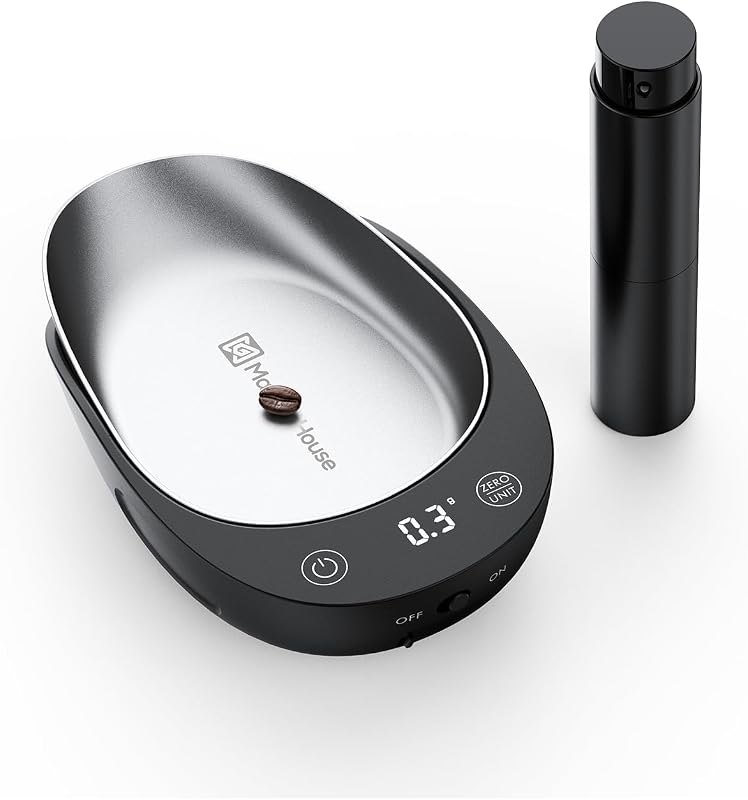 Maestri House S0 Coffee Bean Scale Set with Tray and Spritzer, 500g/0.1g — coffee scale 0.1g heavy duty for coffee scale
