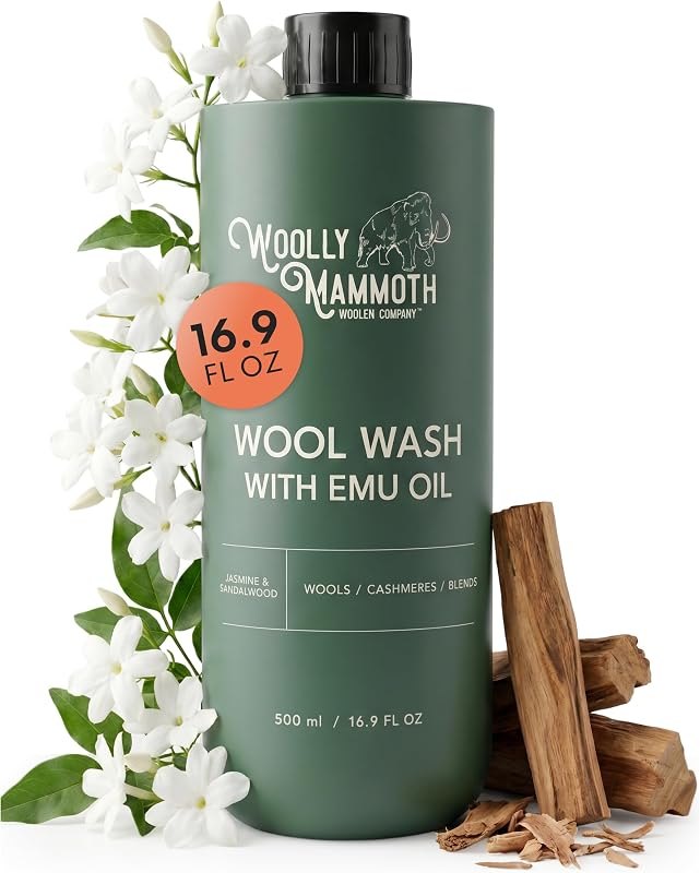 Woolly Mammoth Wool Wash, Emu Oil Delicate Laundry Detergent, 16.9oz, 1-pc — laundry wool wash for laundry wool wash