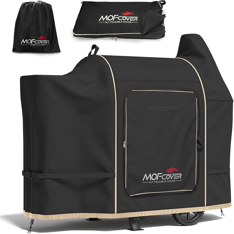 Foldable Grill Cover for Pit Boss Austin XL/Rancher XL, Waterproof 600D Heavy Duty Wood Pellet Smoker Cover, Fade&Tear