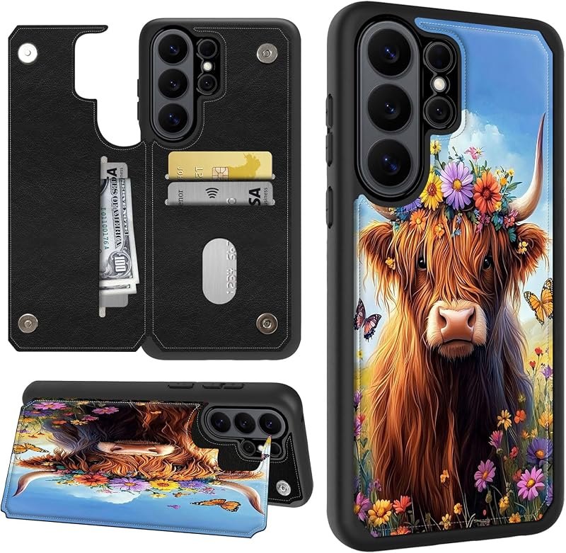 for Samsung Galaxy S26 Ultra Case Wallet with Card Holder & RFID Blocking, PU Leather Flip Folio Phone Case with