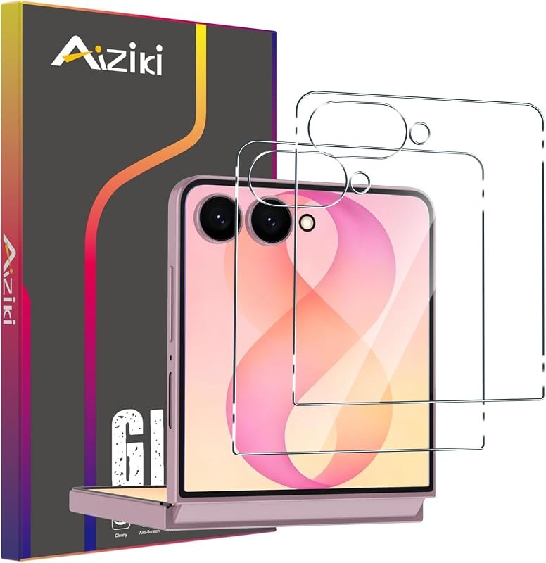 (2 Pack Designed for Samsung Galaxy Z Flip 8 Screen Protector Tempered Glass, Ultra Resistant, 9H Hardness