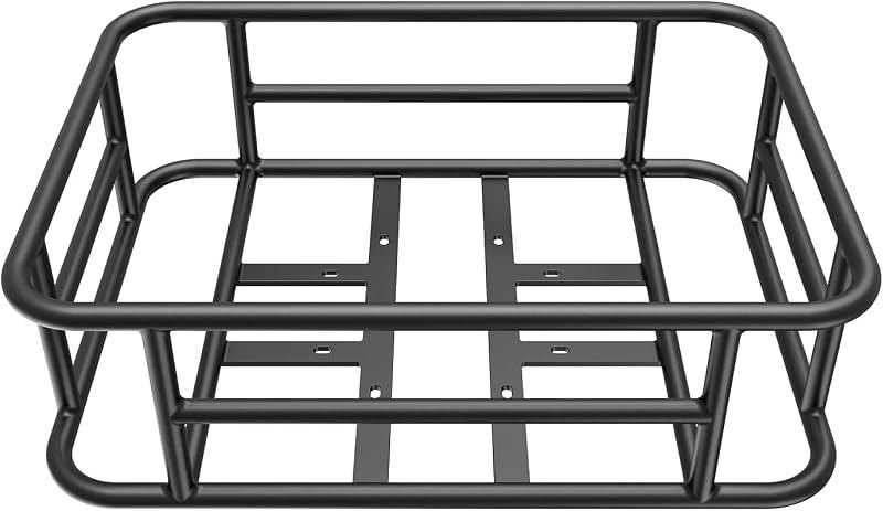 Jasion EBike Rear Basket Cargo Rack for Adult Electric Bikes, Electric Bicycle Basket with Large Capacity Cargo Rack