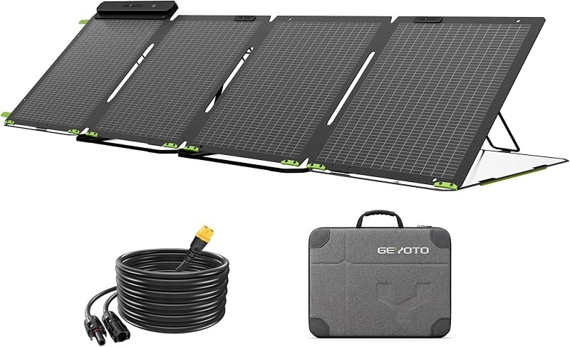200W Bifacial Portable Solar Panel for Camping, RV & Power Stations — best solar work light for solar work light