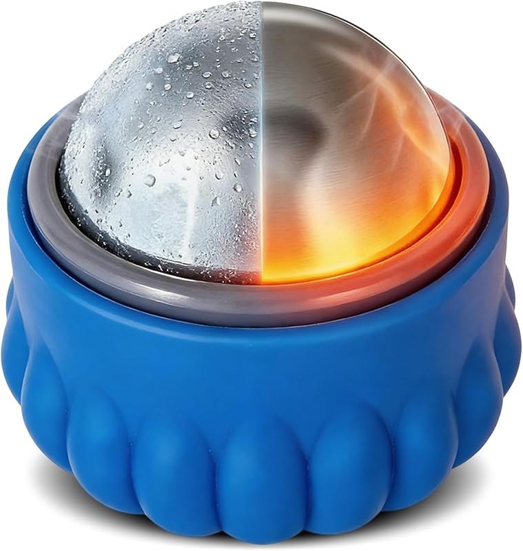 Massage Ice Roller Ball Cold & Heat Therapy Pain Relief Myofascial Release — massage floor mat for massage floor mat