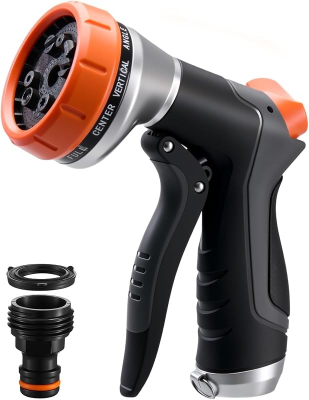 Garden Hose Nozzles,Water Hose Spray Nozzle with Water Volume Control Valve
