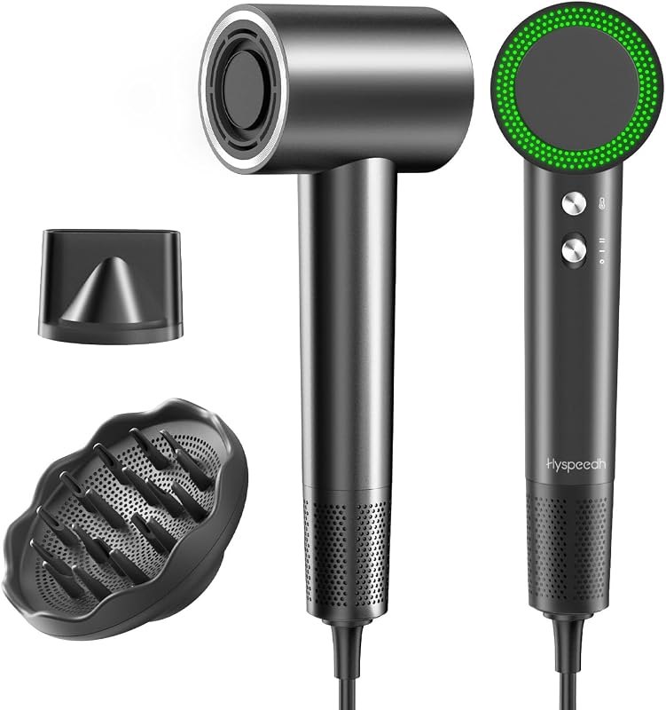 Hair Dryer with Diffuser, 180,000 RPM High Speed Blow Dryer with Diffuser — best lightweight blow dryer for