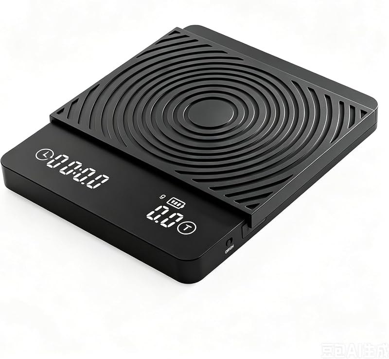 Smart Espresso Coffee Scale with Timer, 0.1g Accuracy, Flow Rate & Ratio
