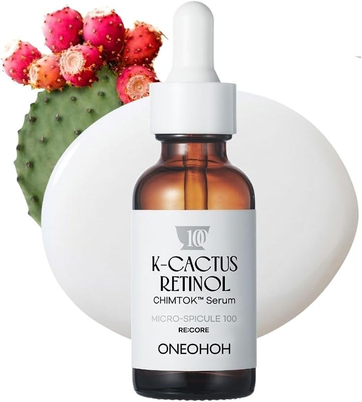 K-Cactus Retinol CHIMTOK™ Spicule Serum, Jeju Cactus Extract + Retinol Liposome, Micro-Spicule Anti-Aging Face Serum