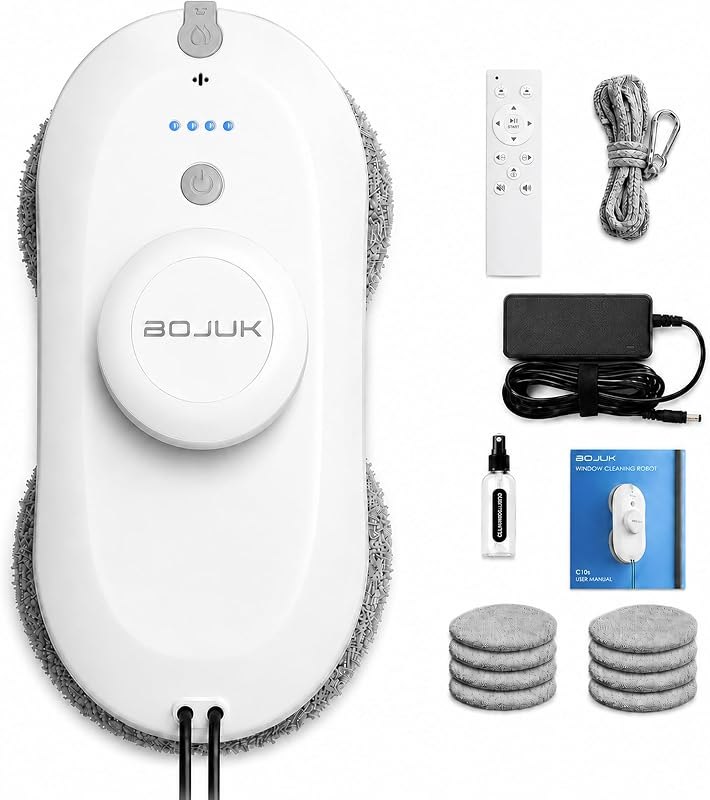 Window Cleaning Robot, 6500Pa Strong Suction, 3 Cleaning Modes — window cleaner robot amazon for window cleaner robot