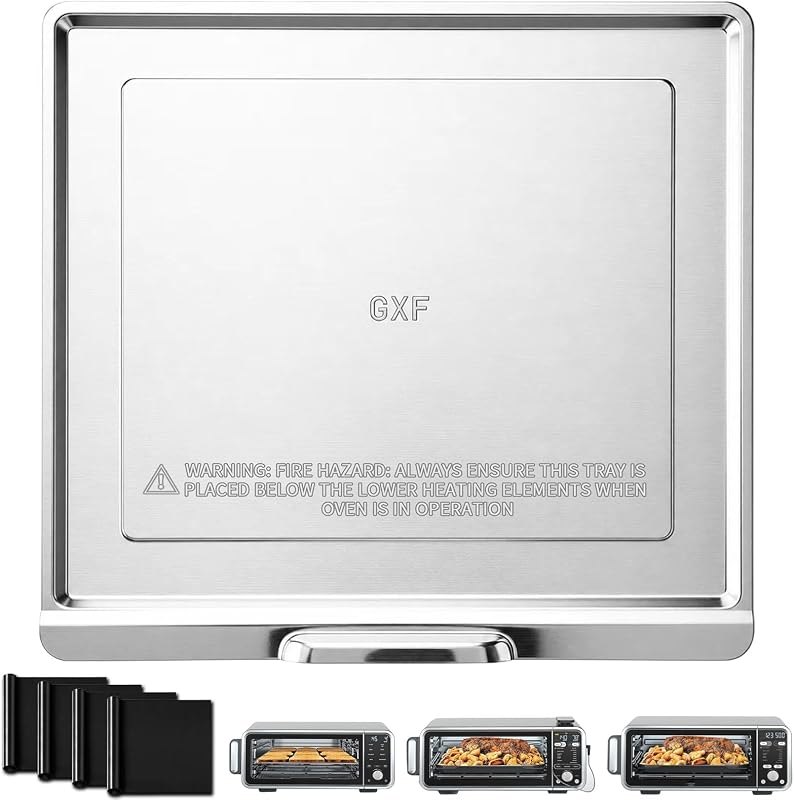 GXF Air Fryer Replacement Tray for Ninja Foodi SP201 SP301 SP351 Air Fryer Oven, 13″×13″Air Fryer Accessories with 4
