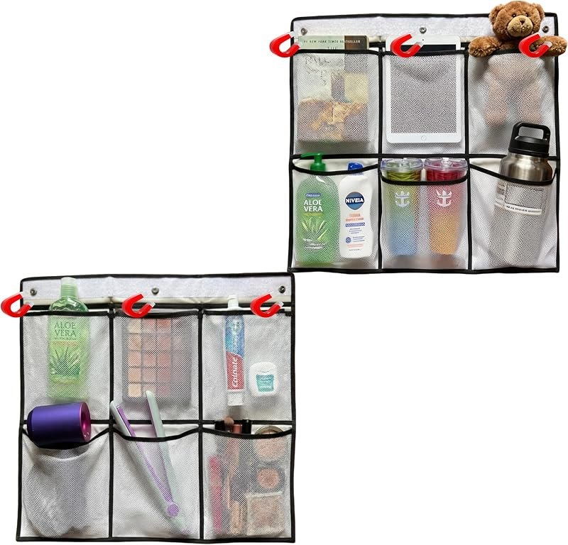 Magnetic Cruise Organizer, Cruise Essentials 2026, Cruise Cabin Organizers, Hanging Wall Storage for Cruise Ships