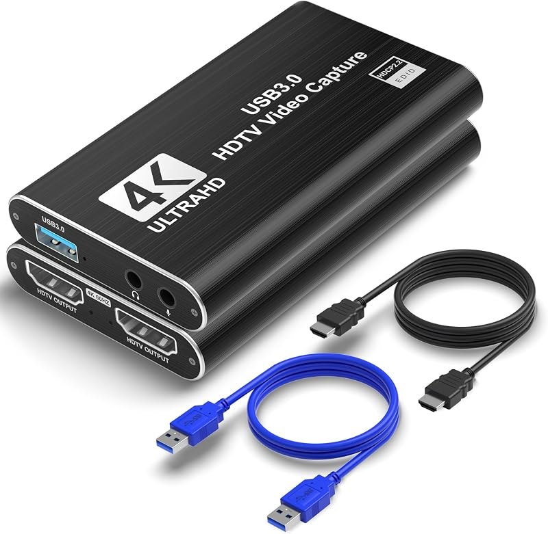 4K HDMI Capture Card, USB 3.0 Video Capture Card for Streaming — pc USB capture card for usb capture card