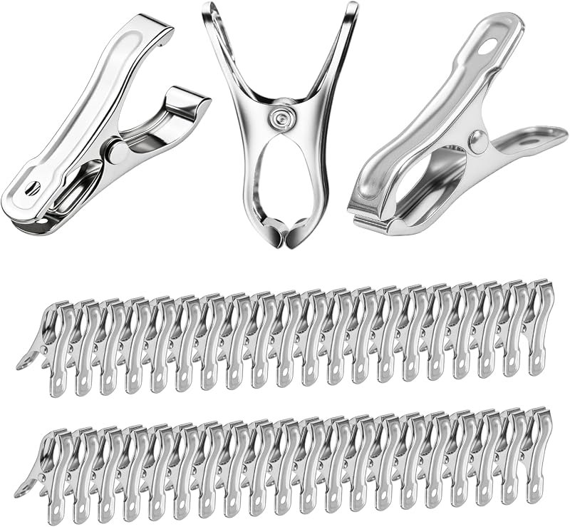 40 Pcs Garden Clips, Stainless Steel Greenhouse Clamps — best greenhouse clip rows for greenhouse clip rows