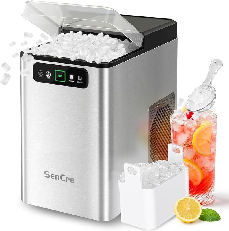 Nugget Ice Maker Countertop 40Lbs/24H Soft Chewable Ice Machine — best nugget countertop ice maker for nugget