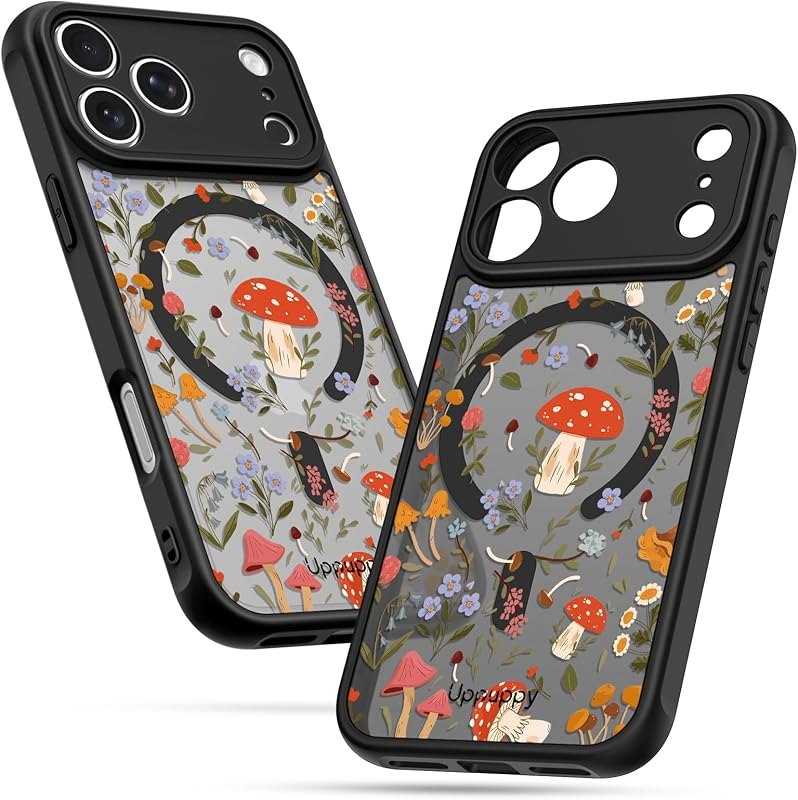Uppuppy for iPhone 17 Pro Case Compatible with Magsafe,Mushroom — case for iphone pro accessories