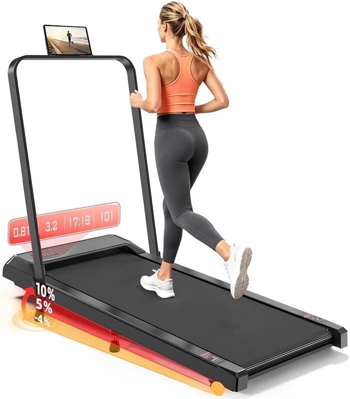 Walking Pad Treadmill 10% Incline, Foldable Handle, Under Desk Treadmill — best walking Under desk treadmill for
