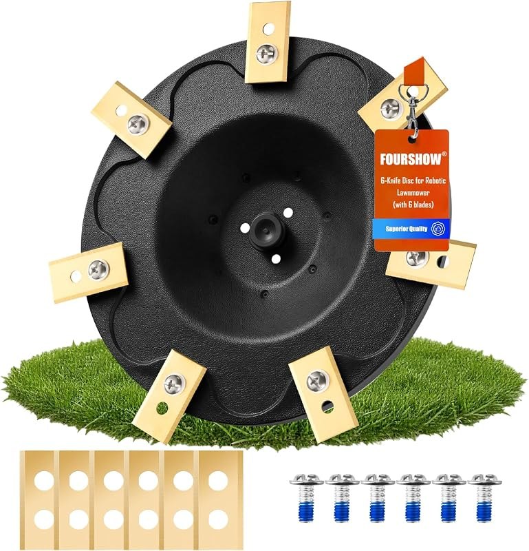 FourShow Blade Disc + 7 Pcs Blades Compatible with DREAME MOVA — best robot mower blades for robot mower blades