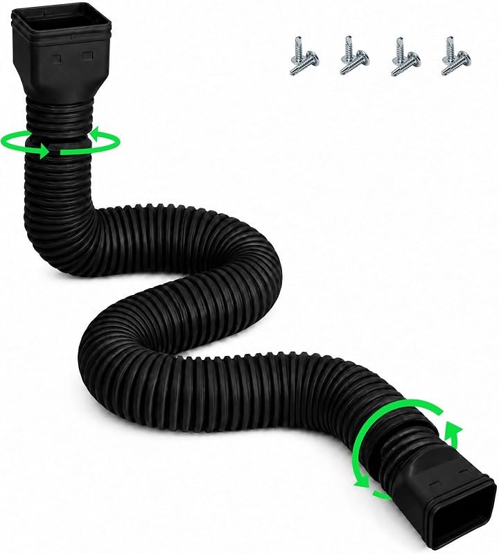 Expandable Rain Gutter Downspout Extension 16.5FT — rain extenders amazon for rain extenders