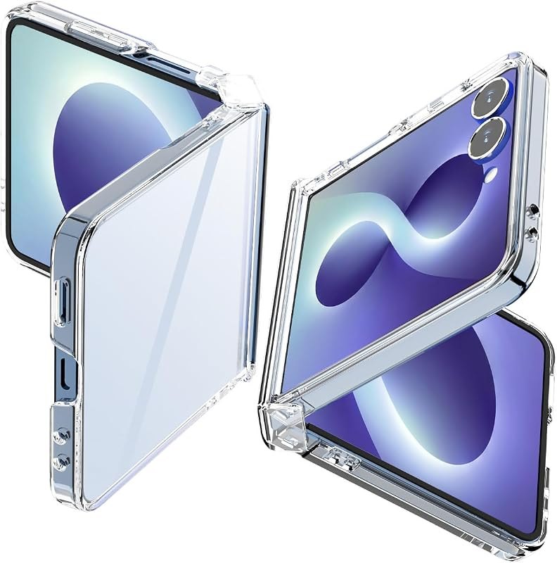 AICase Clear Case for Samsung Galaxy Z Flip 8 5G 2026 with Hinge Protection — Galaxy Z Flip 8 case amazon for galaxy