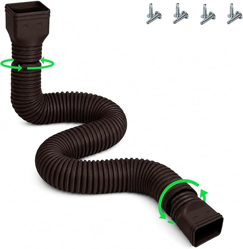 Expandable Rain Gutter Downspout Extension 16.5FT — rain extenders for rain extenders