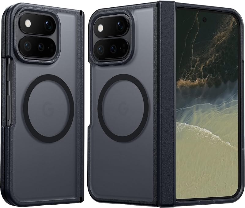 FNTCASE for Google Pixel 11 Pro Fold Case, Hinge Protection, Translucent — Pixel 11 Pro Fold hinge protection for