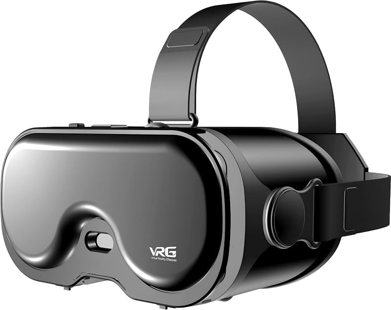 VR Headset for Phone, 3D Family Anti-Blue Eyes Protected HD Lenses, 120° FOV Virtual Reality Headsets VR Goggles for