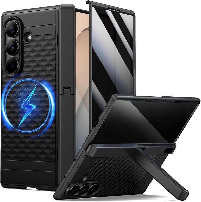 seacosmo for Samsung Galaxy Z Fold 8 Ultra Case Stand Privacy Screen Black — case for samsung galaxy fold ultra
