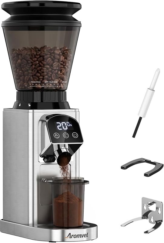 Conical Burr Coffee Bean Grinder with 48 Settings, 40-Second Timer — coffee burr grinder for coffee burr grinder