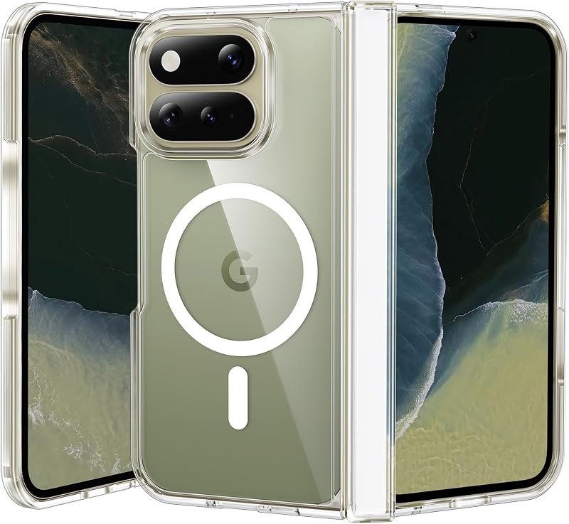 FNTCASE for Google Pixel 11 Pro Fold Case Clear with Hinge Protection — Pixel 11 Pro Fold stylus for pixel pro fold