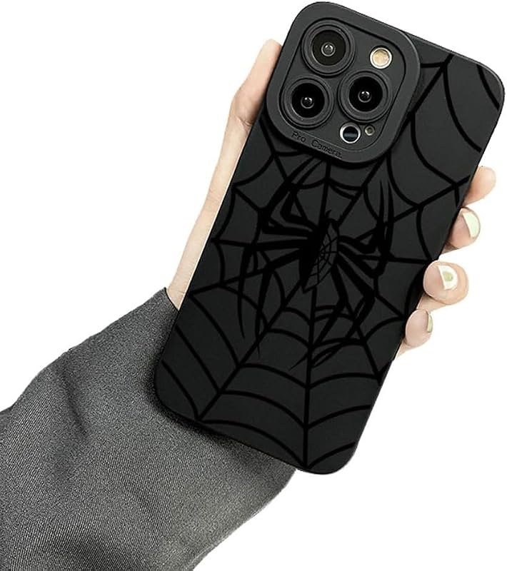 Cute Black Spider Web Halloween Phone Case for Samsung Galaxy S26 Ultra