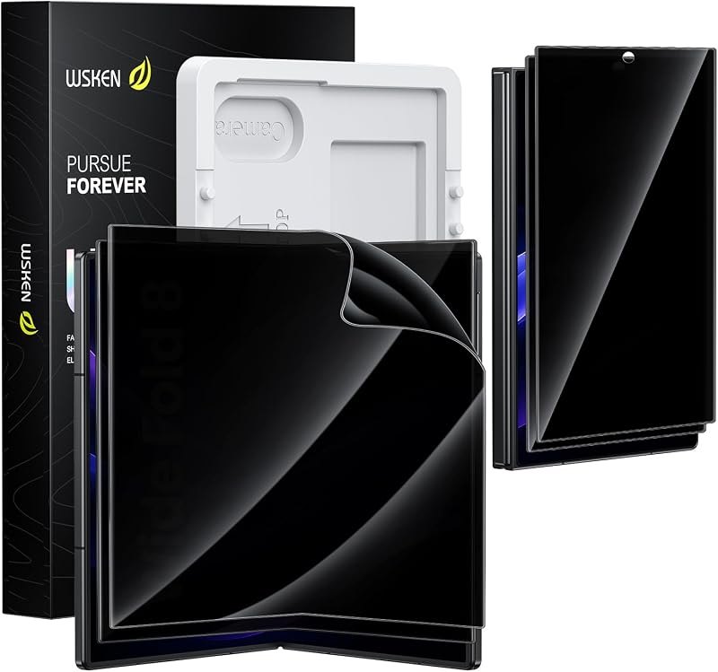 WSKEN Privacy Screen Protector for Samsung Galaxy Z Fold 8-25°Anti Spy — screen protector for samsung galaxy fold inner