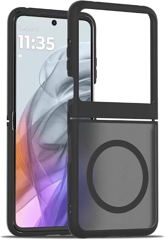 for Motorola Razr 2026/2025/2024 Case, Fit for MagSafe, Black — rugged case for motorola razr accessories