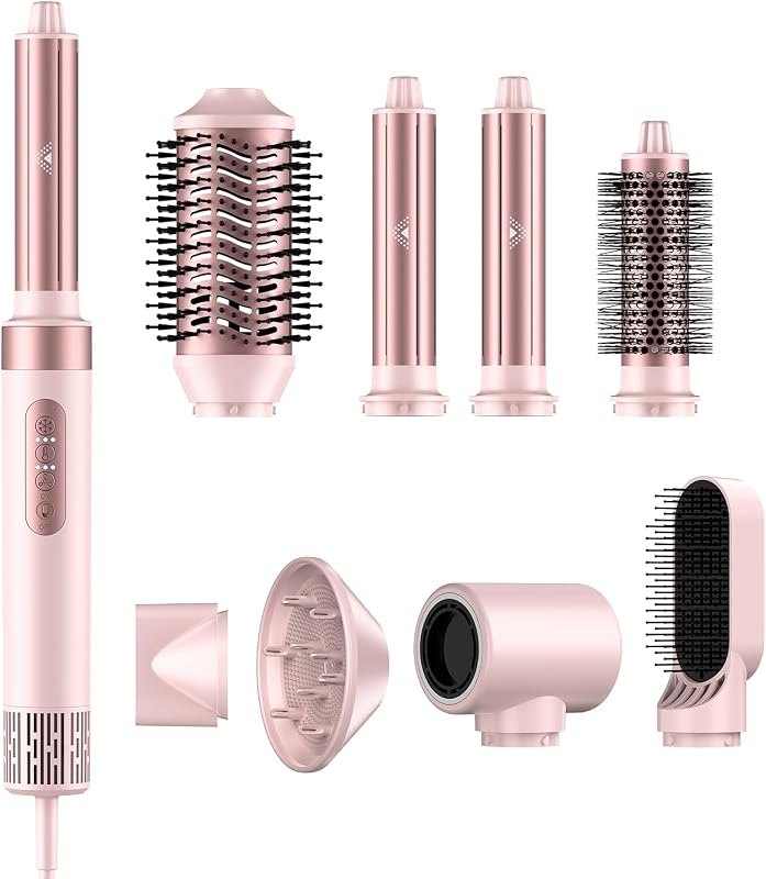 8-in-1 Hot Air Styler & Hair Dryer Brush Set, 110,000 RPM… — amazon buying guide Amazon listing