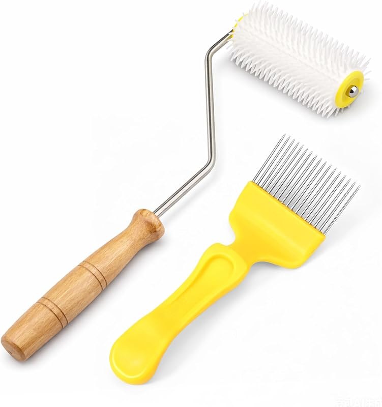 2pcs Beekeeping Tools Set, Honey Extractor Roller & Capping Fork — uncapping fork for uncapping fork