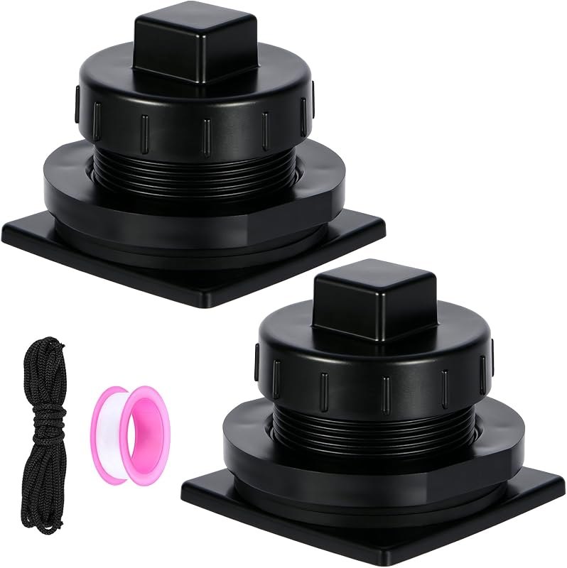 2 Pack Stock Tank Drain Plug for rubbermaid Tank 50 70 100 150 300 Gallon Stock Tanks Stock Tank Stock Plug