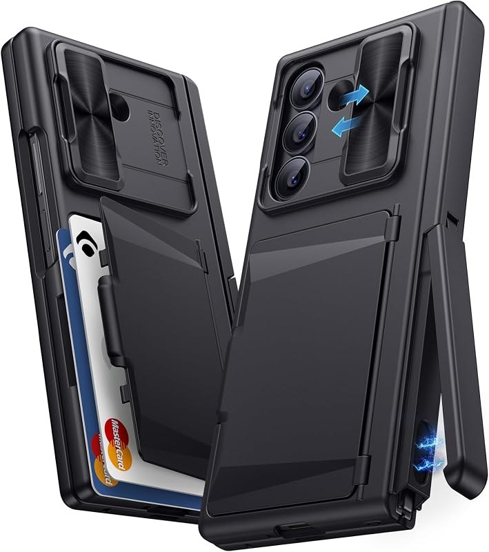 ASAFCASE for Samsung Galaxy Z Fold 8 Ultra Case Wallet with Stand, Black — wallet case for samsung galaxy fold ultra