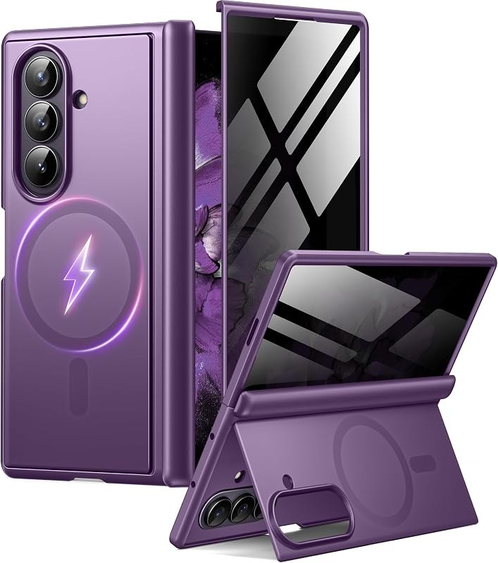 BERFY for Samsung Galaxy Z Fold 8 Ultra Case,Compatible with MagSafe,Purple — Galaxy Z Fold 8 Ultra hinge protecto for