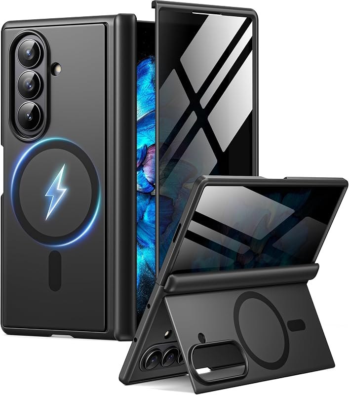 BERFY for Samsung Galaxy Z Fold 8 Ultra Case, Compatible with MagSafe,Black — Galaxy Z Fold 8 Ultra hinge protecto for