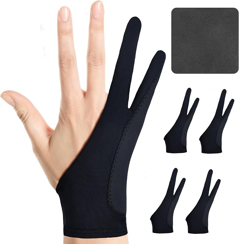 Artist Drawing Glove: 3-Layer Palm Rejection for iPad & Drawing Tablets