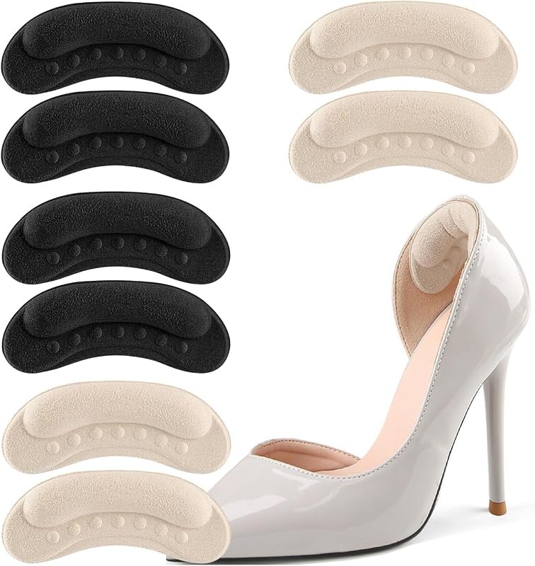 4 Pairs Heel Grip Liner Cushions Insert Pads for Loose Shoes Heel Protector — best heels heel protectors for heels
