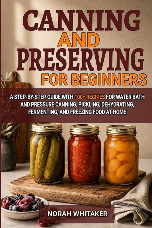 Canning and Preserving for Beginners: A Step-by-Step Guide with 100+ Recipes for Water Bath and Pressure Canning