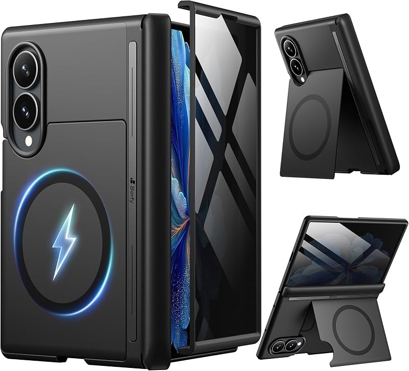 BERFY for Samsung Galaxy Z Fold 8 Case, Compatible with MagSafe, Black — Galaxy Z Fold 8 case for galaxy fold case