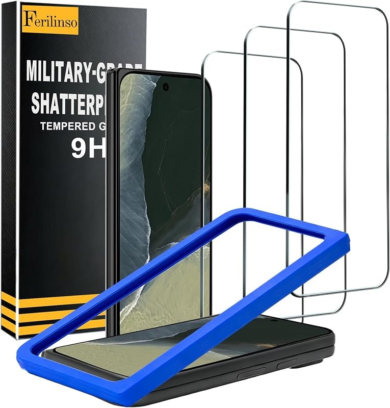 Ferilinso Screen Protector for Google Pixel 11 Pro Fold, Tempered Glass — Pixel 11 Pro Fold camera lens protec for