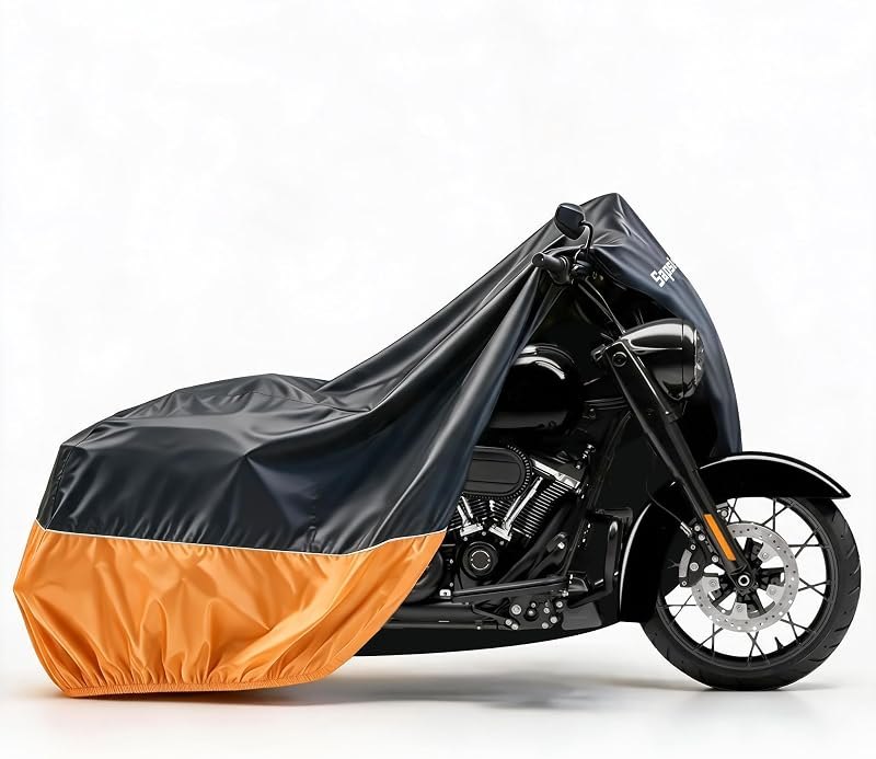 Motorcycle Cover for Harley Davidson Touring, Waterproof Heavy Duty Cover — motorcycle cover waterproof for motorcycle