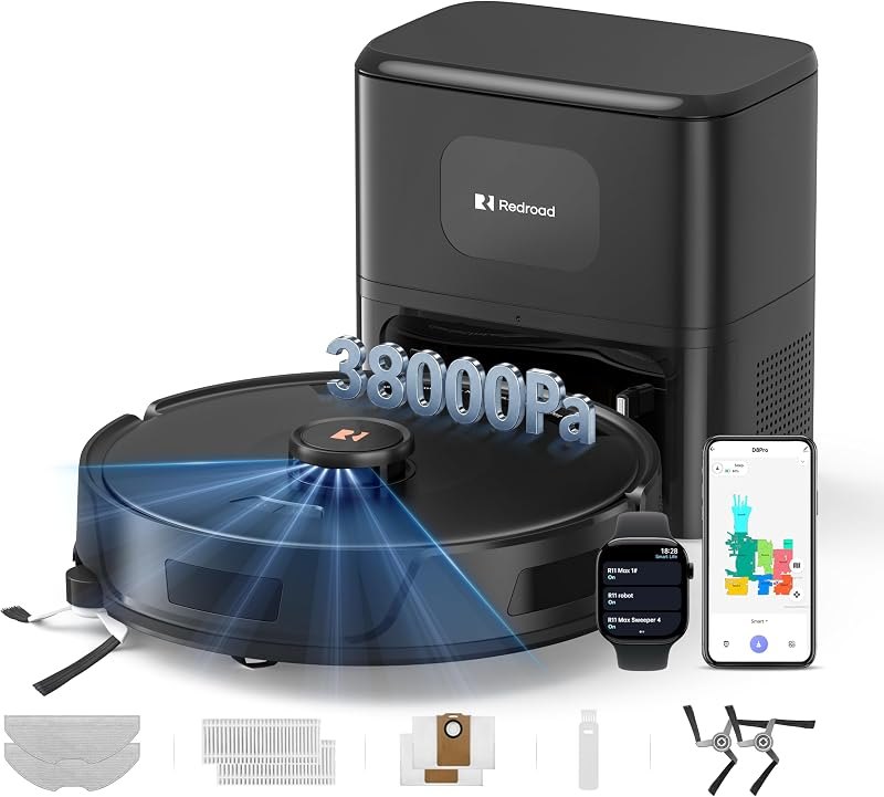 38,000Pa Robot Vacuum Robot Vacuum Mop,Vacuum Robot 120Day Self Emptying,Lidar Navigation,5G 2.4GWiFi APP Aspirateur