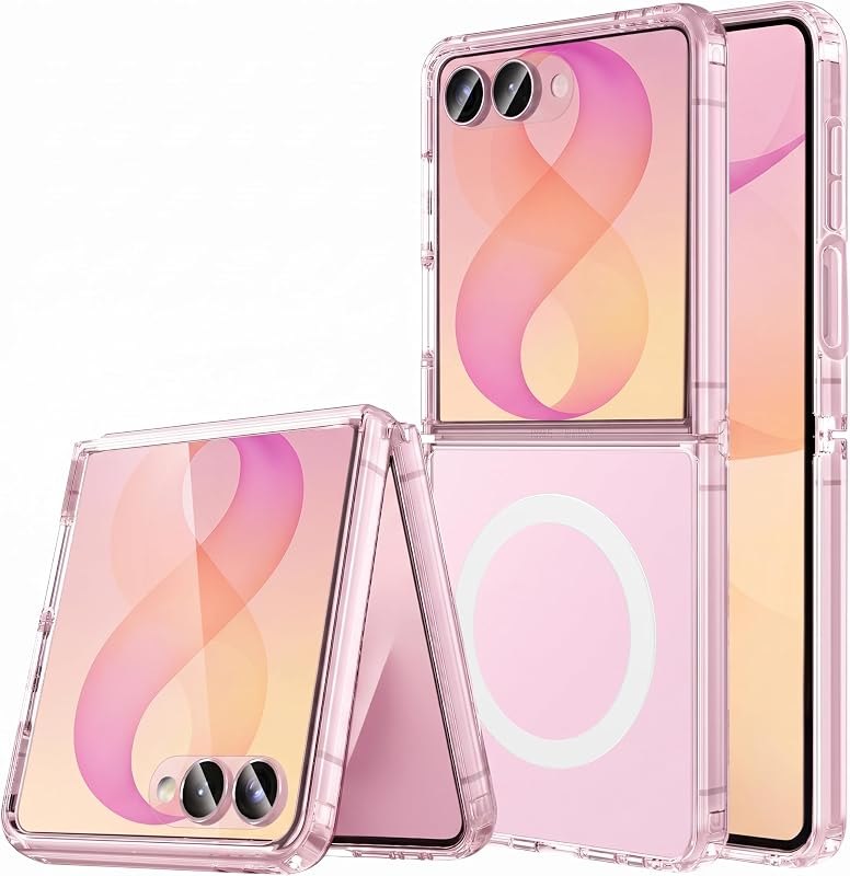 Magnetic for Samsung Galaxy Z Flip 8 Case with Screen Protector,Compatible with MagSafe,Phone Case Slim Hard PC